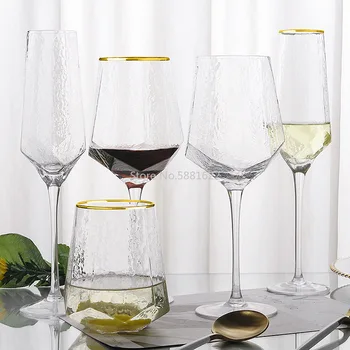 

New Phnom Penh Wine Glass Crystal Glass Goblet Glass Champagne Glass Diamond Glass