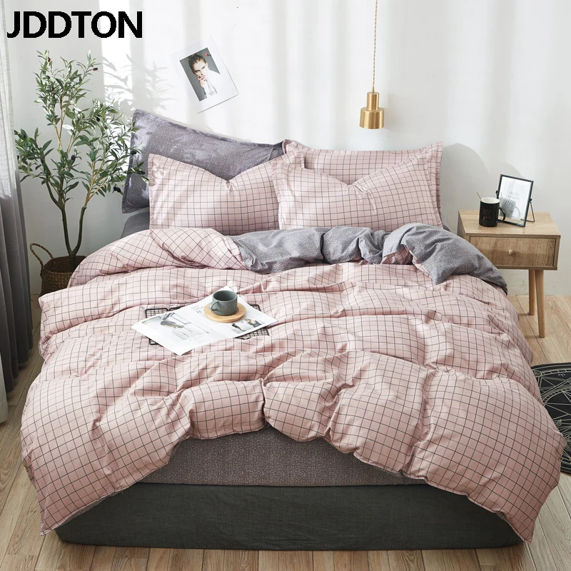JDDTON 2020 New Bedding Set Classic 4pcs/set Bed Linen Duvet Cover Set AB Side Bed Sheet Set Pillowcase Cover BE039 JDDTON 2020 New Bedding Set Classic 4pcs/set Bed Linen Duvet Cover Set AB Side Bed Sheet Set Pillowcase Cover BE039