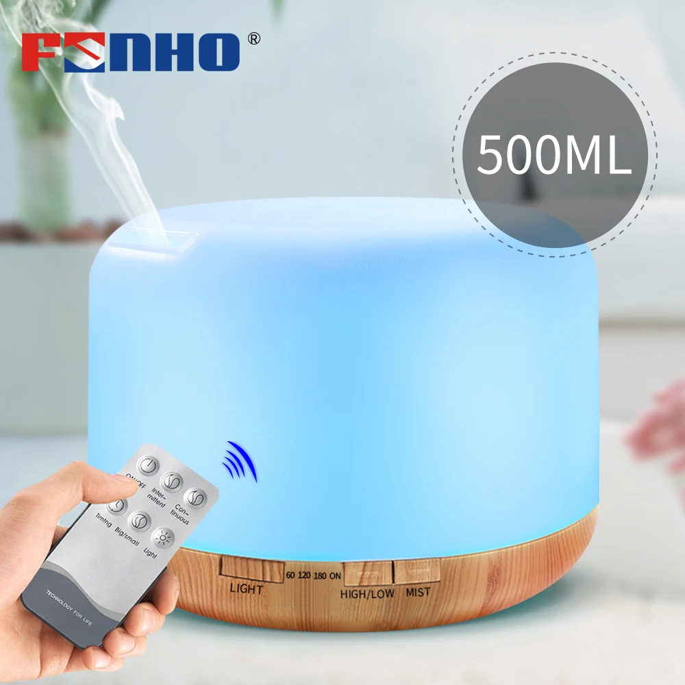 Ультразвуковой увлажнитель воздуха FUNHO 500 мл светодиодный светильник диффузор