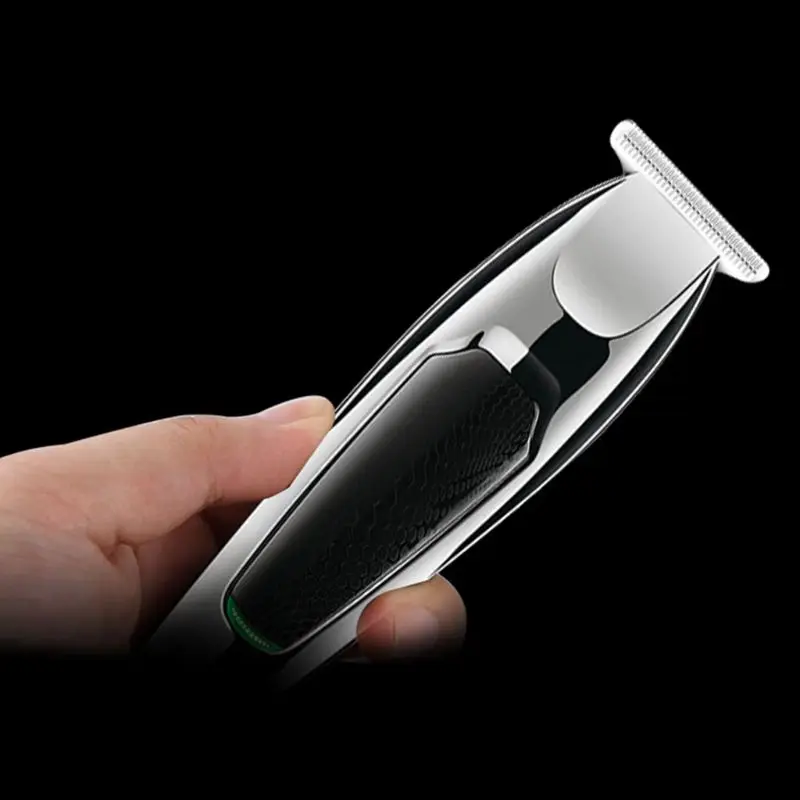  Electric Hair Clipper 0 Cutter Head USB Rechargeable Trimmer with Limit Combs
