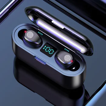F9 TWS Wireless Earphone Bluetooth V5 0 Touch Bluetooth Headphone LED Display 2000mAh Charging Box Sport Headsets HD Stereo