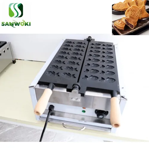 Электрический 16 шт мини-форма рыбы вафельница машина японский taiyaki рыба торта