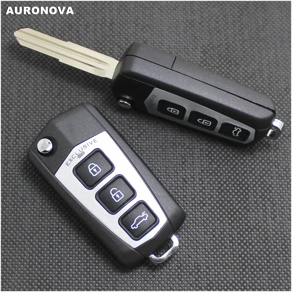 AURONOVA 3 + 1 кнопочный Сменный Чехол для автомобильного ключа с дистанционным