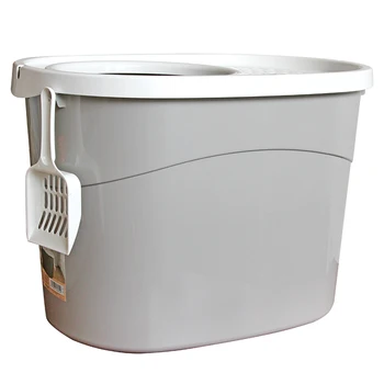 

Large and Semi-closed Sand Resin Deodorizing Jack-in Fat Cat Toilet in Pot