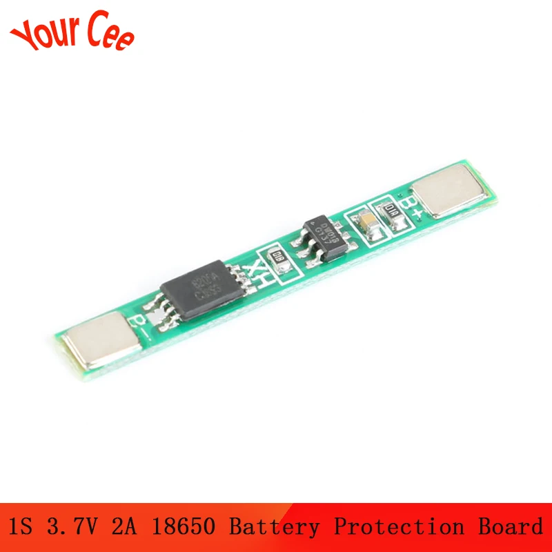 10 шт. защитная плата 1S 3 7 V 2A li ion BMS PCM 18650 для литий ионной батареи 18650|Запасные