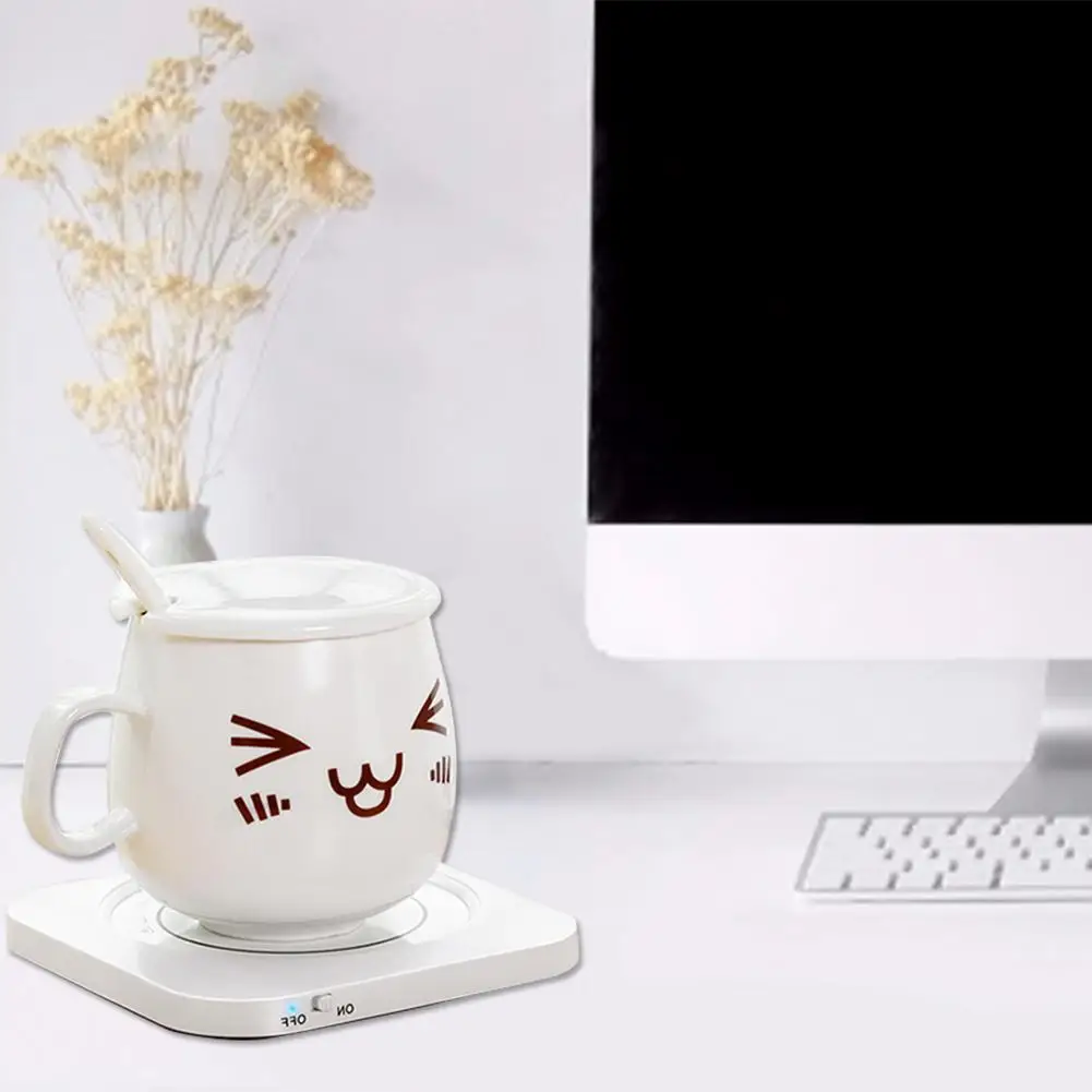 Нагреватель для кофейной кружки USB Подогрев чашки Pad интеллектуальное электрическое отопление офисная техника пластина для офисного стола