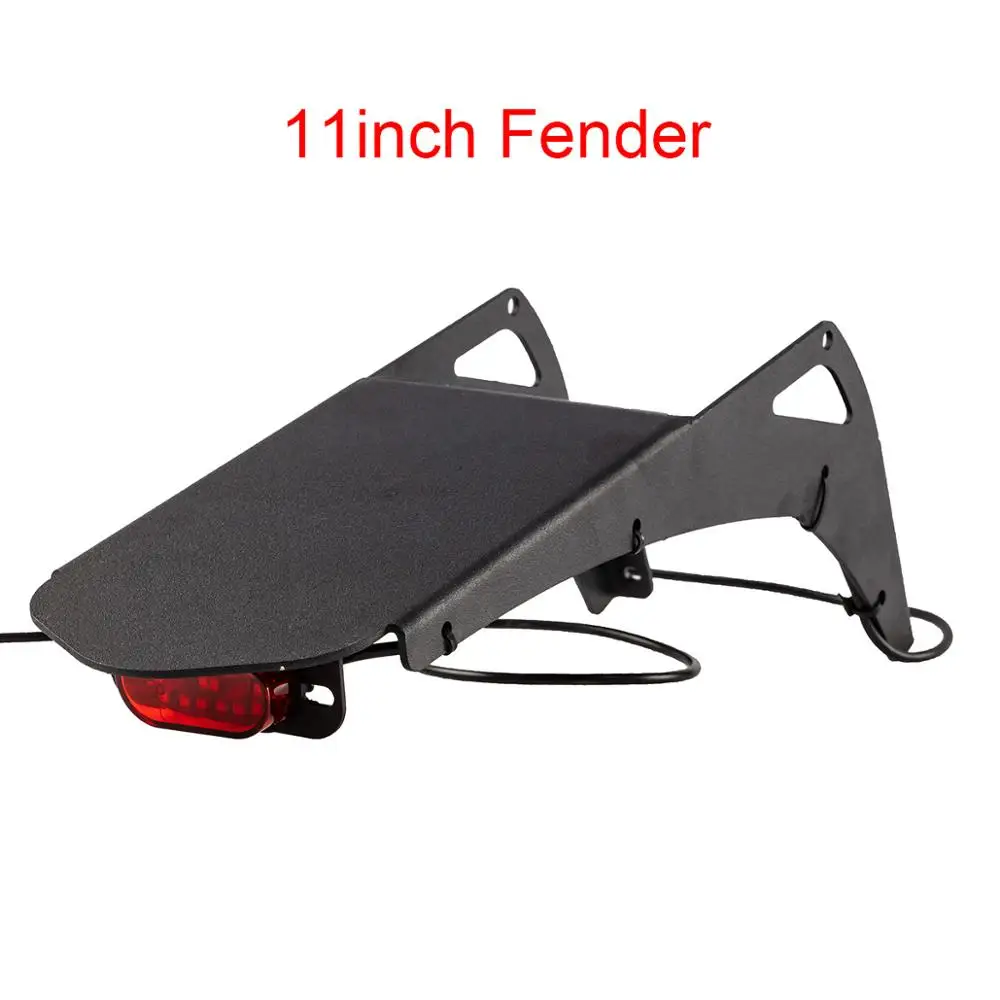 11inch Iron Fender Halo Knight 10 дюймов 11 дюймов усиленный пластиковый упор прочное не-ржавое железо крыло с 12 V-60 V Широкий диапазон входного сигнала заднего света - Цвет: 11inch Iron Fender