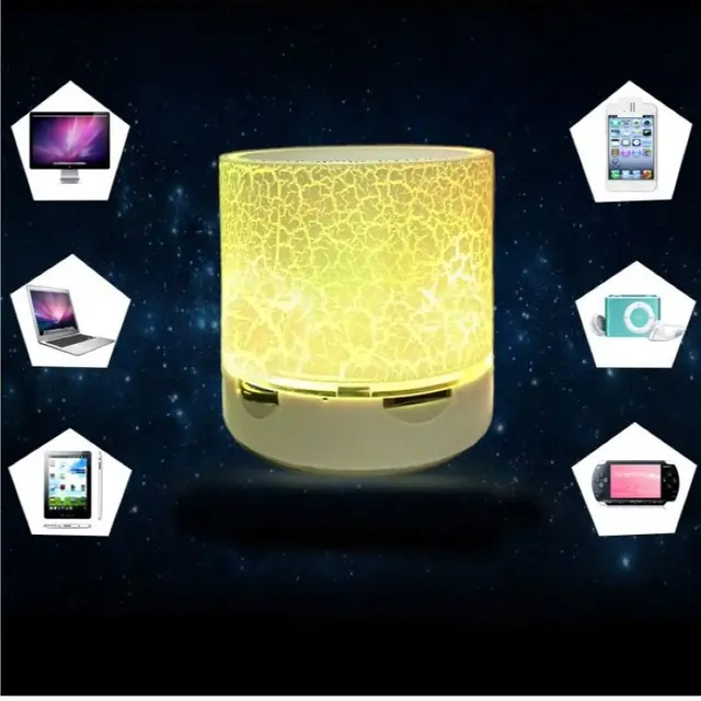 Mini haut-parleur Portable A9 pour voiture, Bluetooth 4.1, éclairage éblouissant, LED – Image 5