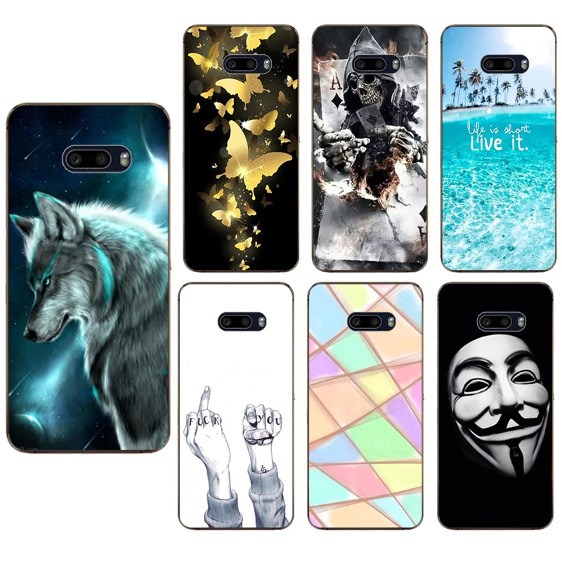 

For LG G8X G8s G8 V50 V40 V50S ThinQ Case Fashion silicone Soft TPU Cute Back Cases for LG Q60 K50 Phone Cover Shells Coque