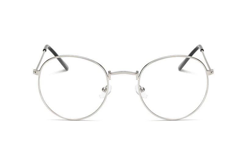 Брендовые дизайнерские женские очки, оптическая оправа, металлическая круглая оправа для очков, прозрачные линзы, черные, серебристые, золотые овальные очки для глаз