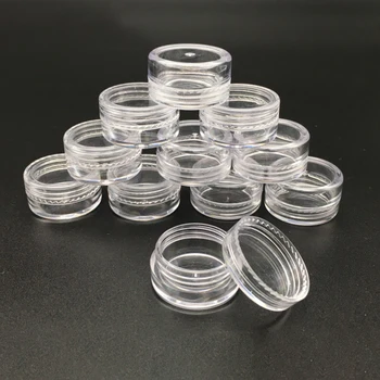 

5pcs Empty Jars Cosmetic Makeup Refillable Bottles Container Small Round Bottle Little Cream Jar Series Perfume Gel Pack