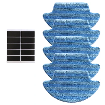 

15pcs Mop Cloth Paster Kit Power Replacement Cleaning Tools for ilife v55 pro Robot Vacuum Cleaner Accessories