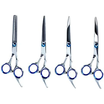 

Dog Grooming Scissors Set, 4 Pieces Stainless Steel Pet Scissors Kit for Long Or Short Hair, Small and Large Pet