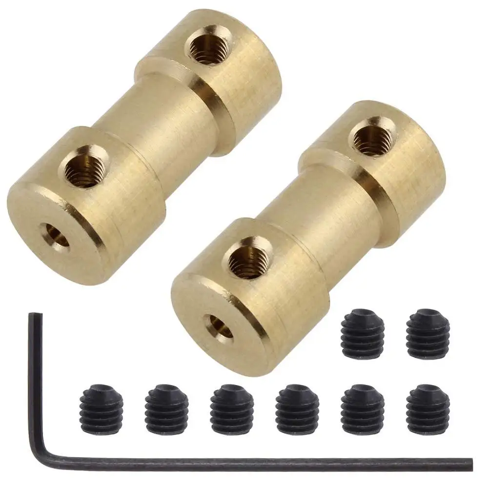 N20 Motor Connector Brass Coupling With M3 Screws And Wrench For DIY 