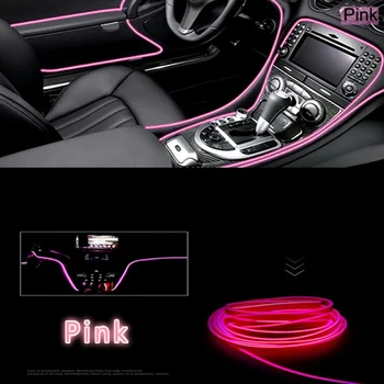 

Atmosphere Strip Light Wire Lamp Plastic Accessories Pink 200cm 12V DC