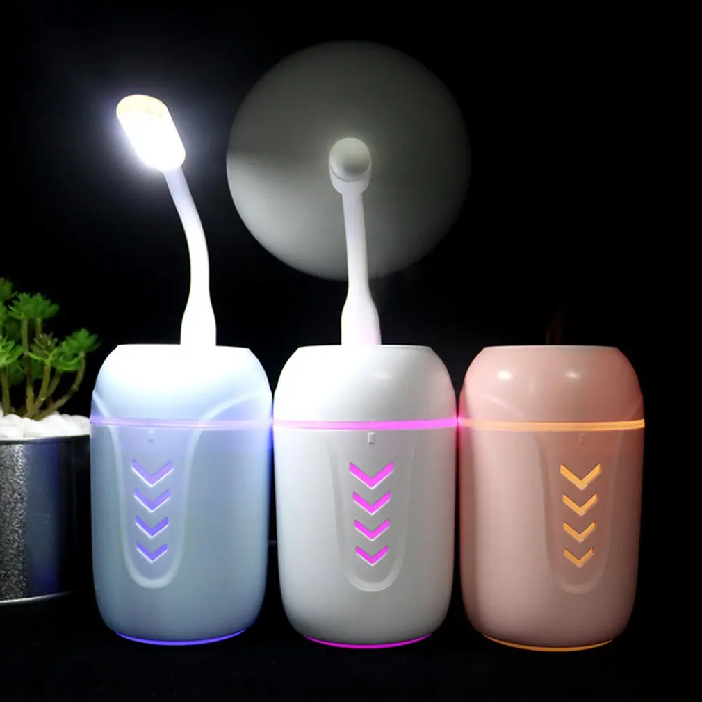 

Creative Three-In-One Usb Humidifier With Small Fan Night Light Humidifier Beauty Water Meter Professional