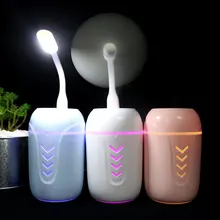 Creative Three-In-One Usb Humidifier With Small Fan Night Light Humidifier Beauty Water Meter Professional