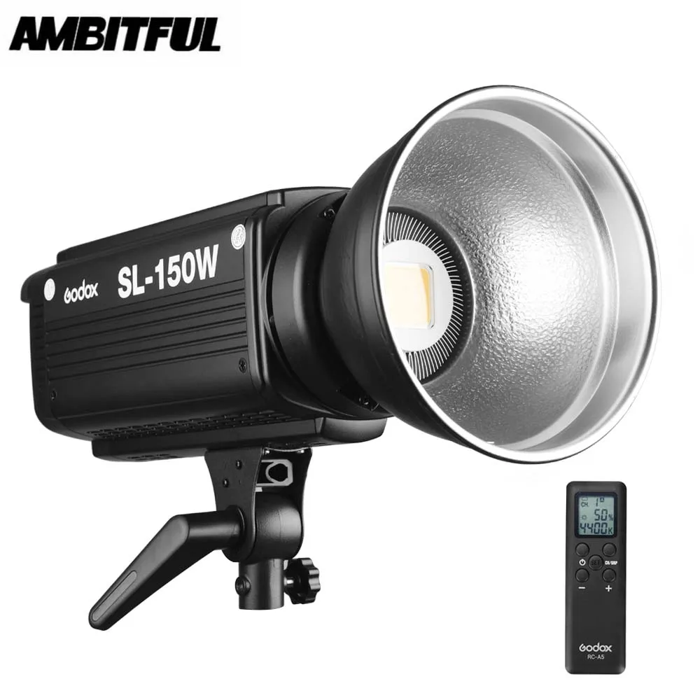 Godox SL 150W 150WS 5600K белая версия LCD панель LED Видео свет Bowens крепление непрерывный