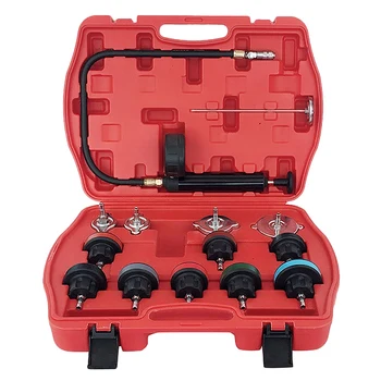 

14Pcs Car Water Tank Pressure Gauge Leak Detector Vacuum Coolant Water Tank Water Changer Tool