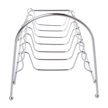

Plate Organizer 8 Slots Chrome Plated Dish Racks Countertop Drying Stand B95B