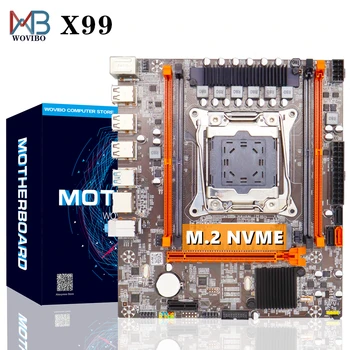 Placa base LGA 2011 V3 X99 SATA III M.2 NVME SSD, USB 3,0, DDR4, Placa base de memoria para Intel LGA2011-3 I7 Xeon E5, CPU