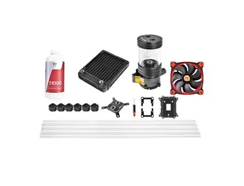 

Thermaltake Ice core 120 hard tube water cooling set (P500 water pump/25mm thin/120ml water tank/pure copper micro channel)