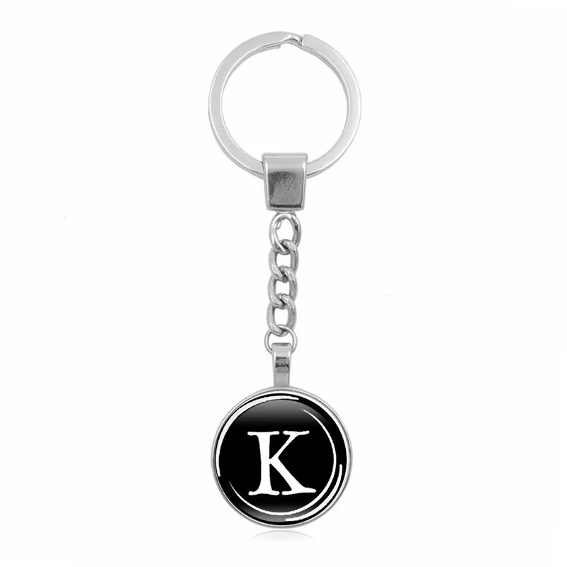 

TEH DIY A-Z Letters Resin Keychains For Women Men 26 Letters Key Rings Key Holder Trendy Jewelry Bag Accessories Party Gifts