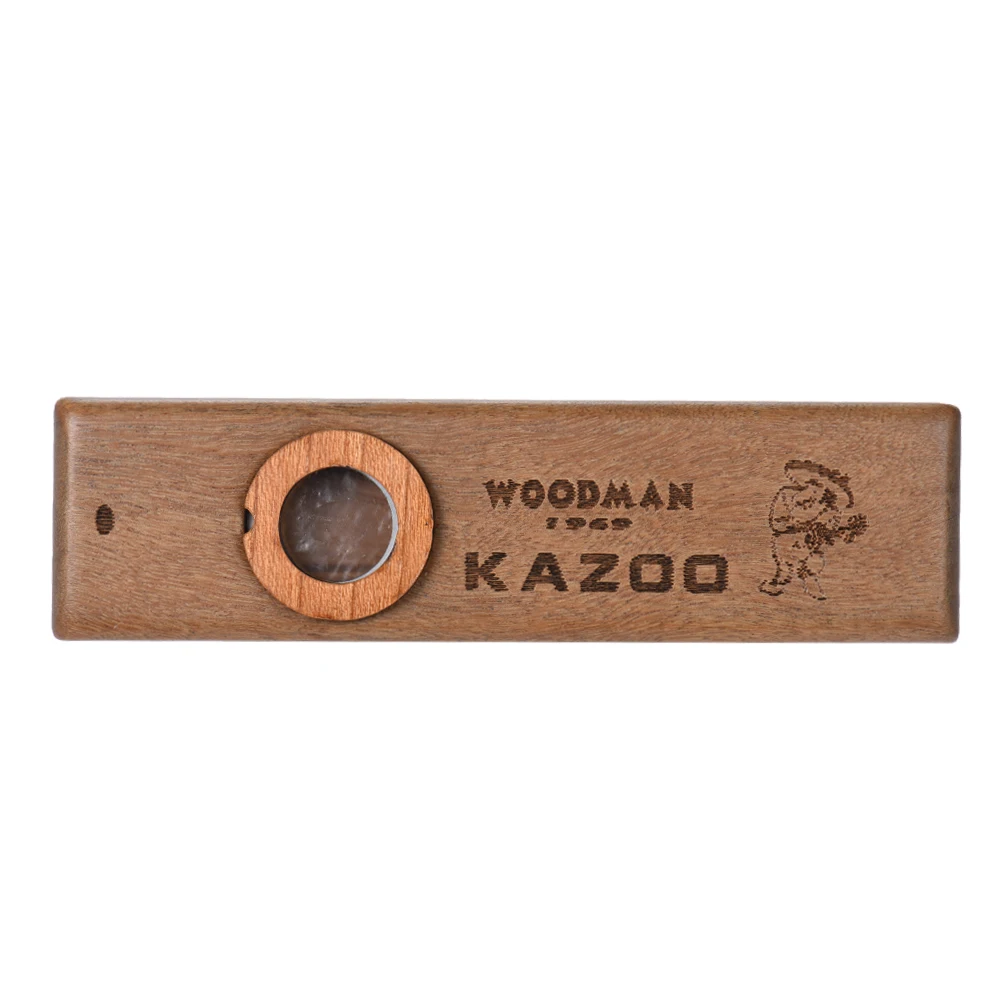 Популярные деревянные Дровосек kazoo orff инструменты укулеле гитара партнер деревянная Губная гармошка с металлической коробкой