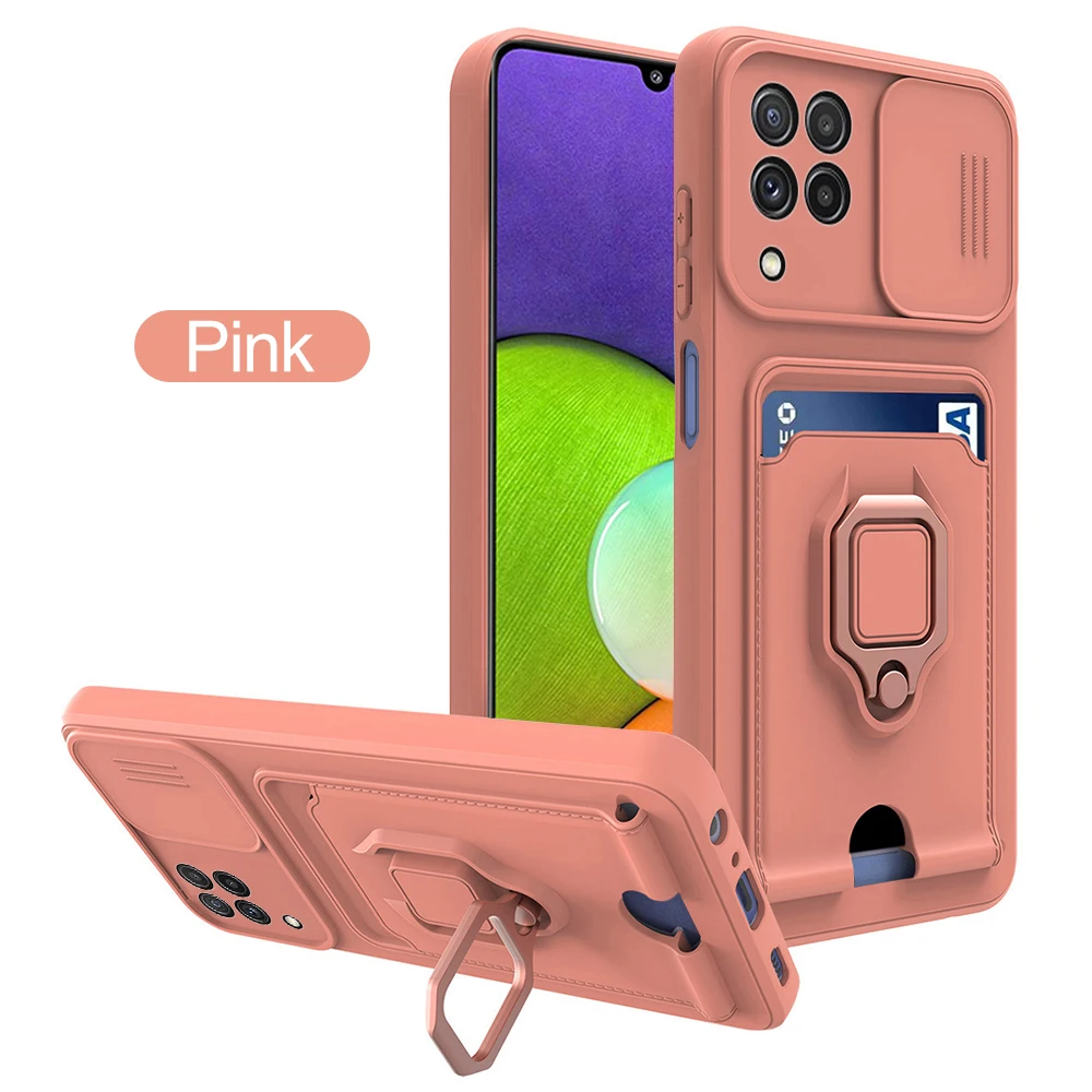samsung silicone cover Push Pull Camera Protector Case For Samusng A 52s 02 12 22 32 72 31 51 71 Sumsung A 21 20 30 50s M22 M12 Shockproof Cover Fundas samsung flip phone cute Cases For Samsung