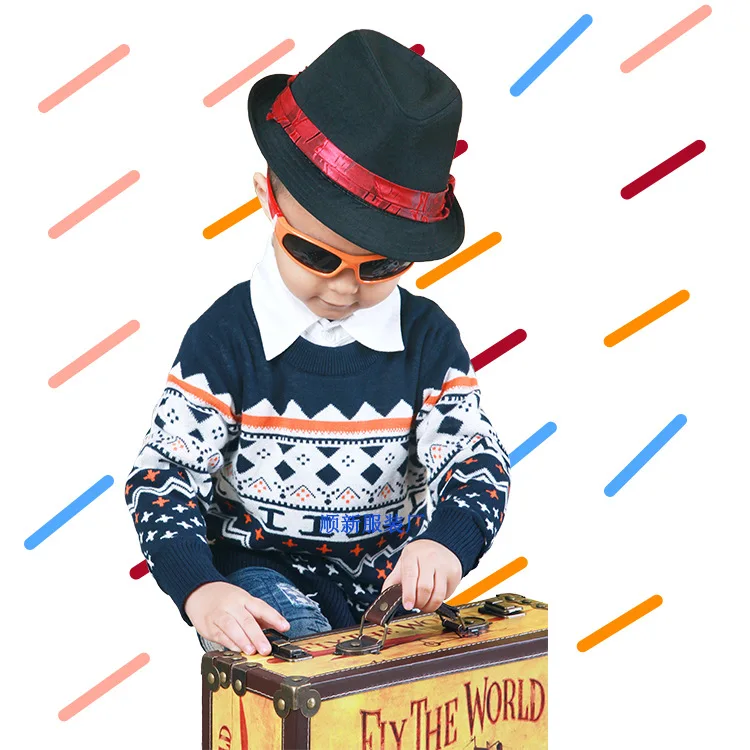 Новинка года; стильный модный детский свитер в Корейском стиле; сезон осень-зима двухслойный Детский свитер