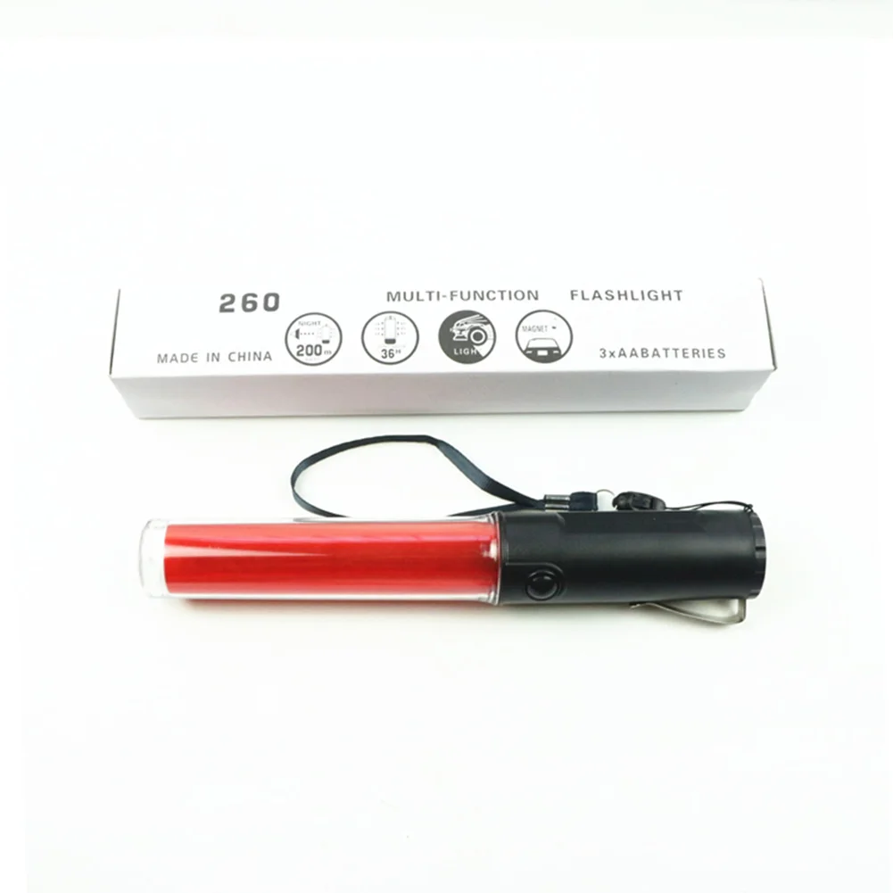 

Outdoor Safety LED Traffic baton Safety Signal Warning Flashing at night Wand Baton by hand ref baton 260mm Night Light