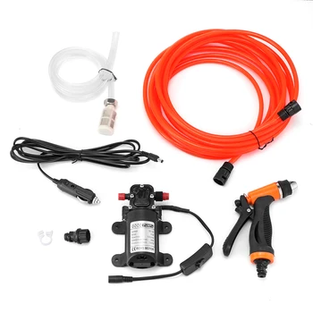

Micro Electric Diaphragm Pump Set Automatic Switch High Pressure Car Wash Spray Water Pump Red Pipe Cleaning Tool
