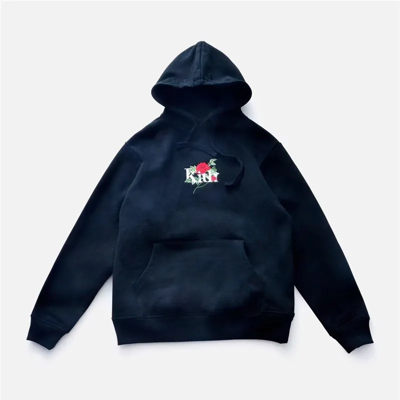 Толстовка с вышитым логотипом Kith BOX для мужчин и женщин, 1:1, высокое качество, черный, красный, розовый, толстовки с капюшоном KITH, пуловер KITH