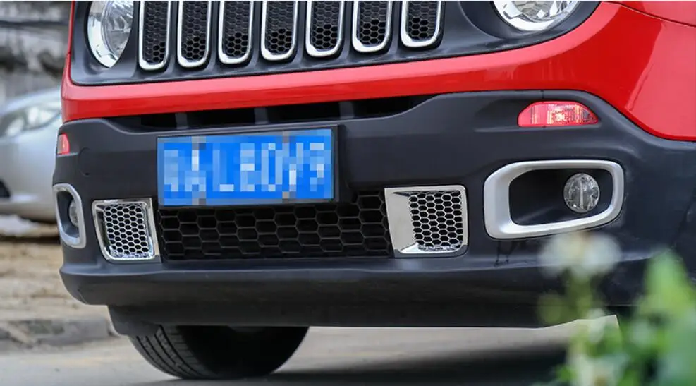 ABS Автомобильная Передняя панель на входе рамка украшена яркой рамкой для Jeep Renegade