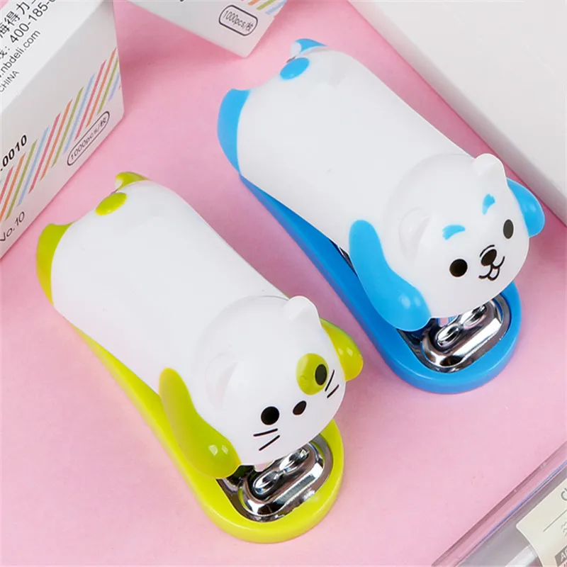 Mini Stapler Set 1pcs Panda Cartoon Mini Stapler School Supplies Office Stationery Paper Clip Binding