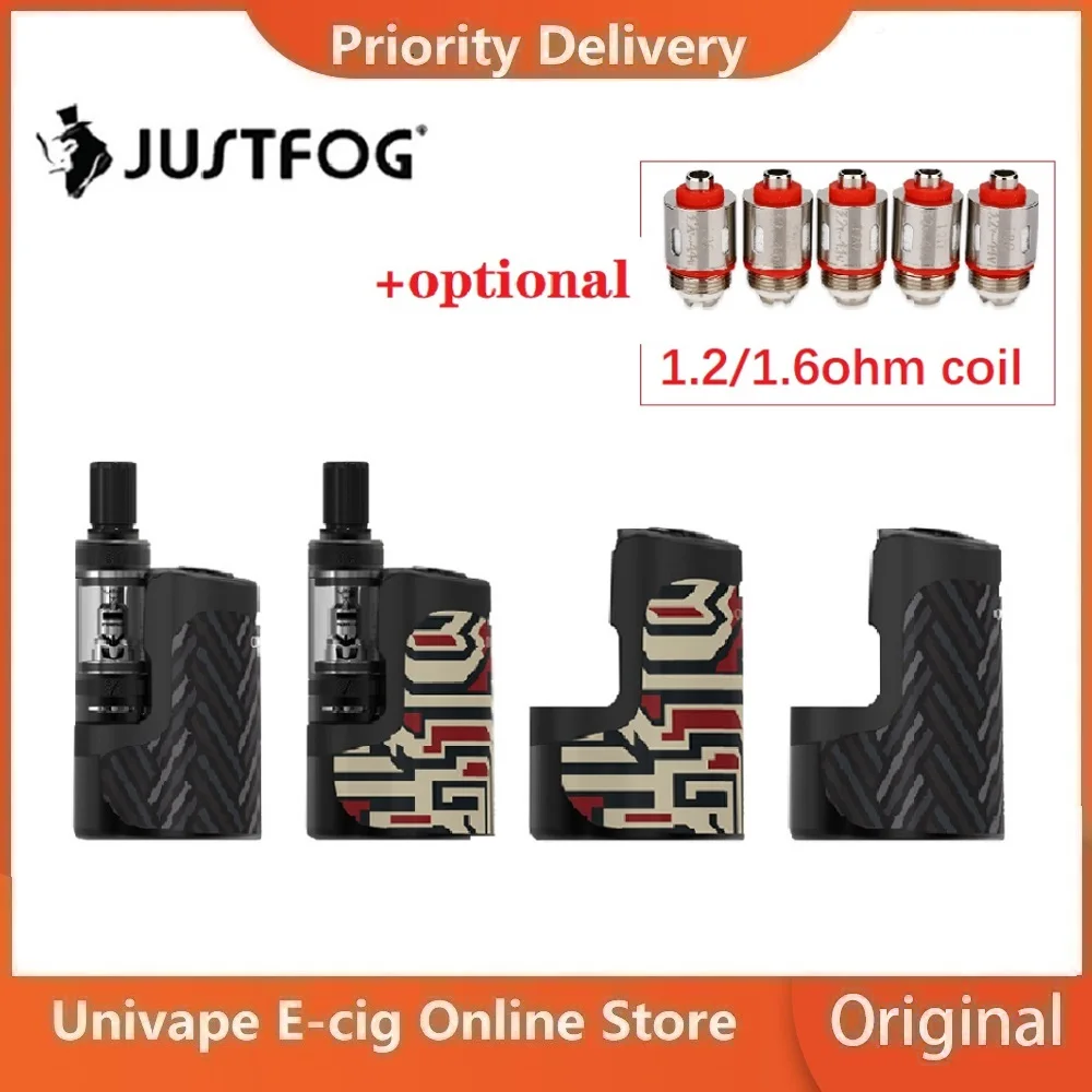 Оригинальный набор JUSTFOG Compact 16 с батареей 1400 мАч и атомайзером 1 9 мл 3 уровня Vape