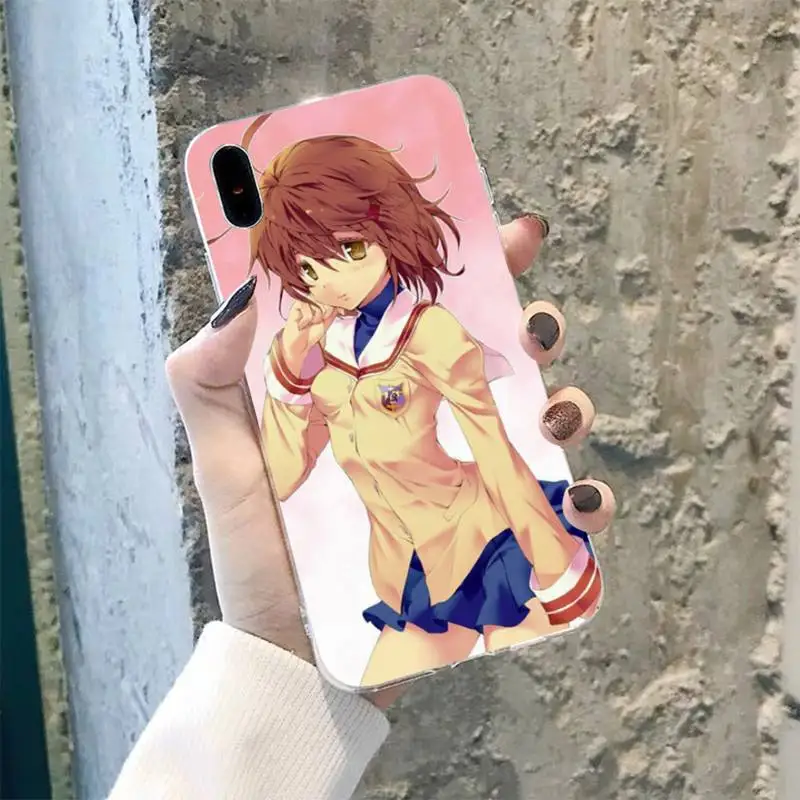 TOPLBPCS CLANNAD мягкий чехол для телефона iPhone 8 7 6 6S Plus X 5S SE 2020 XR 11 pro XS MAX|Бамперы| |