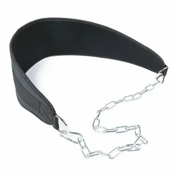 

Weight Belt with Iron Chain Nylon Belt Bold Hardware Combination Home Fitness Equipment FK88