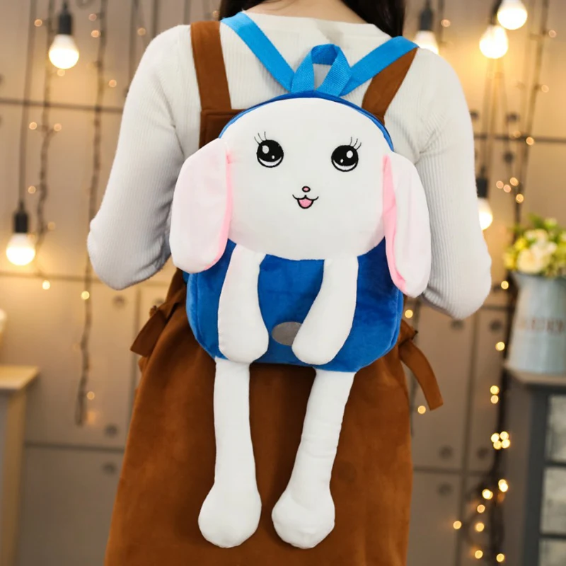 Чучело Рюкзак Kawaii Кролик плюшевые куклы плюшевые игрушки «кролик» плюшевые сумки для девочек Кролик Рюкзак для детей подарок