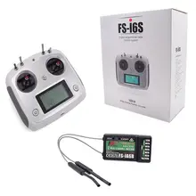 FLY SKY FS-I6S 10ch 2.4G 2A RC Transmitter Control with FS-iA6B Receiver For RC Drone Quadcopter Silver-white fly sky 2 4g fs ct6b 6 ch channel radio model rc transmitter receiver control zjf
