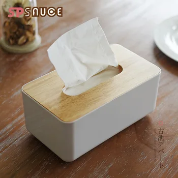 

Sp Sauce Oak Tissue Box Tissue Tissue Accept Box Desktop Vehicle Tissue Box Originality Home Furnishing