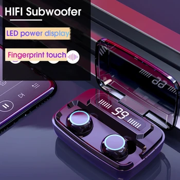 

M11 TWS Bluetooth V5.0 Earphone Hifi 8D Stereo Music Earbud Noice Cancelling Waterproof Headset With 3300 mah Power Bank