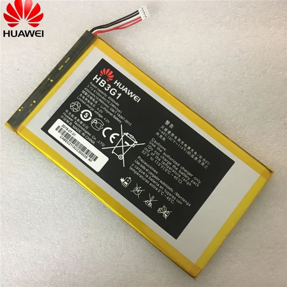 HB3G1/HB3G1H аккумулятор 4000 мАч для Huawei MediaPad 7 Lite s7 301u T Mobile Springboard Batterie Bateria|Аккумуляторы