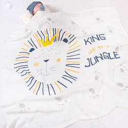2-Layer Bamboo Fiber Baby Blanket Soft And Breathable Baby Blanket Children Bath Towel 110x110cm