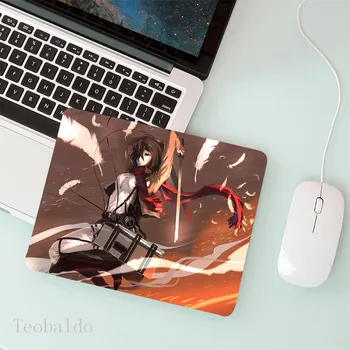 

Creative Pattern Mousepads Japan Anime Attack on Titan Levi Mikasa Mouse Pad Mats Pc Game Keyboard Notebook Mice Matsr