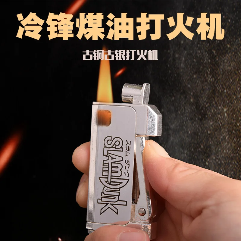 HONEST Original Copper Knurled Kerosene Ignition Machinery Retro 16 Kinds Of Patterns Old Press Type Ancient Silver Machine | Дом и сад
