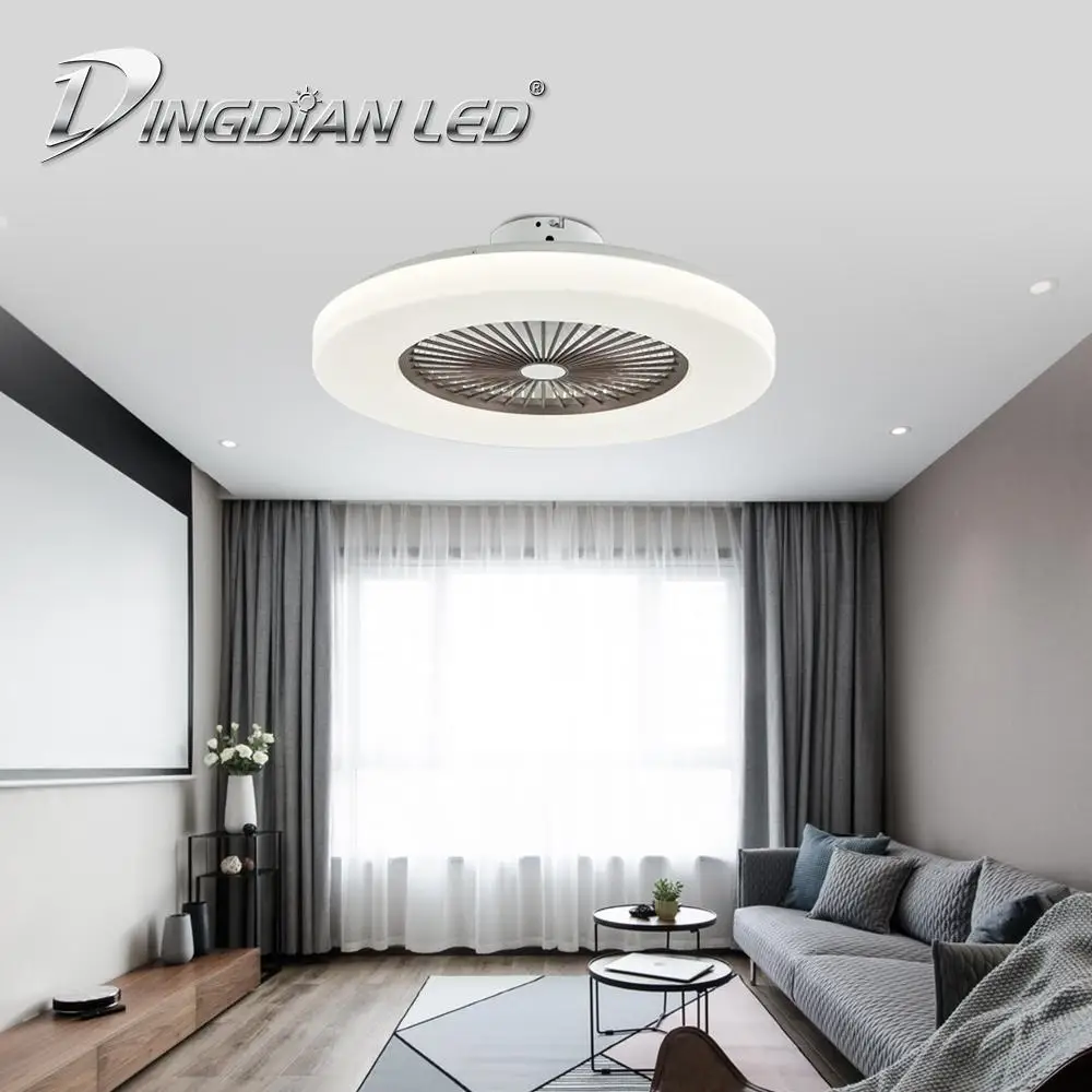 

DINGDIAN LED C009 80W AC220V Mordern Ceiling Fan Light Three Speed Fan Indoor Lighting Fan With Remote Control Dimmable Lamp