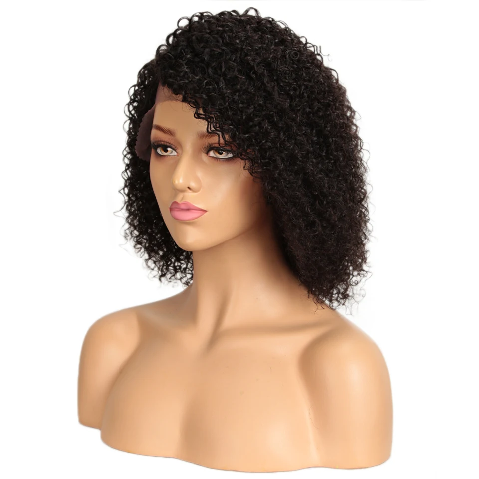 Sleek Short Human Hair Wigs Lace