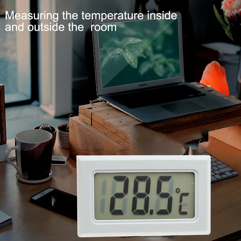 Лидер продаж 1 шт. 5 м практичный мини термометр бытовой измеритель температуры цифровой ЖК-дисплей