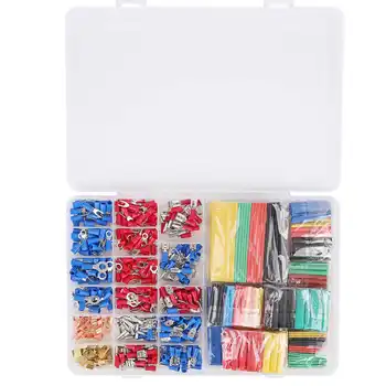 

678Pcs Crimping Terminal Shrink Tubing Set Cold Pressed Kit Shrink Tubing Electrical Components